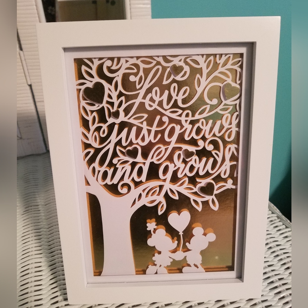 Mickey and Minnie mirrored print from Hallmark